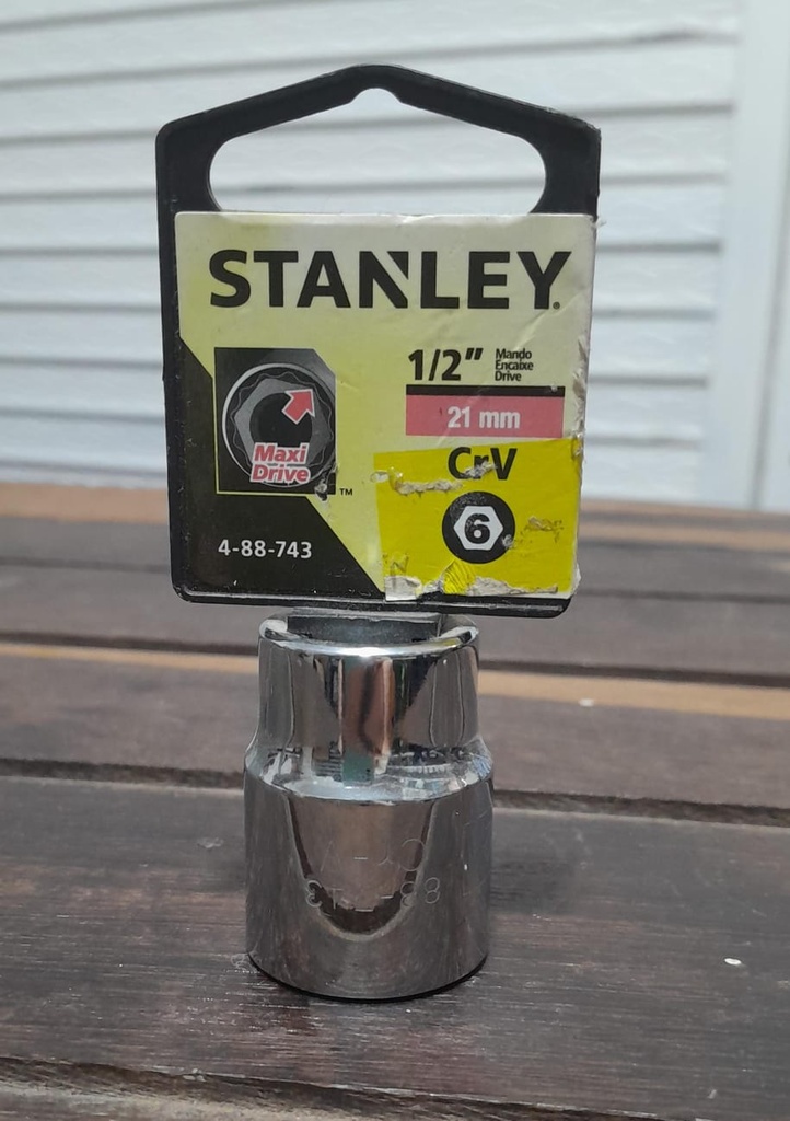 Llave copa cuadrante de 1/2" X21mm